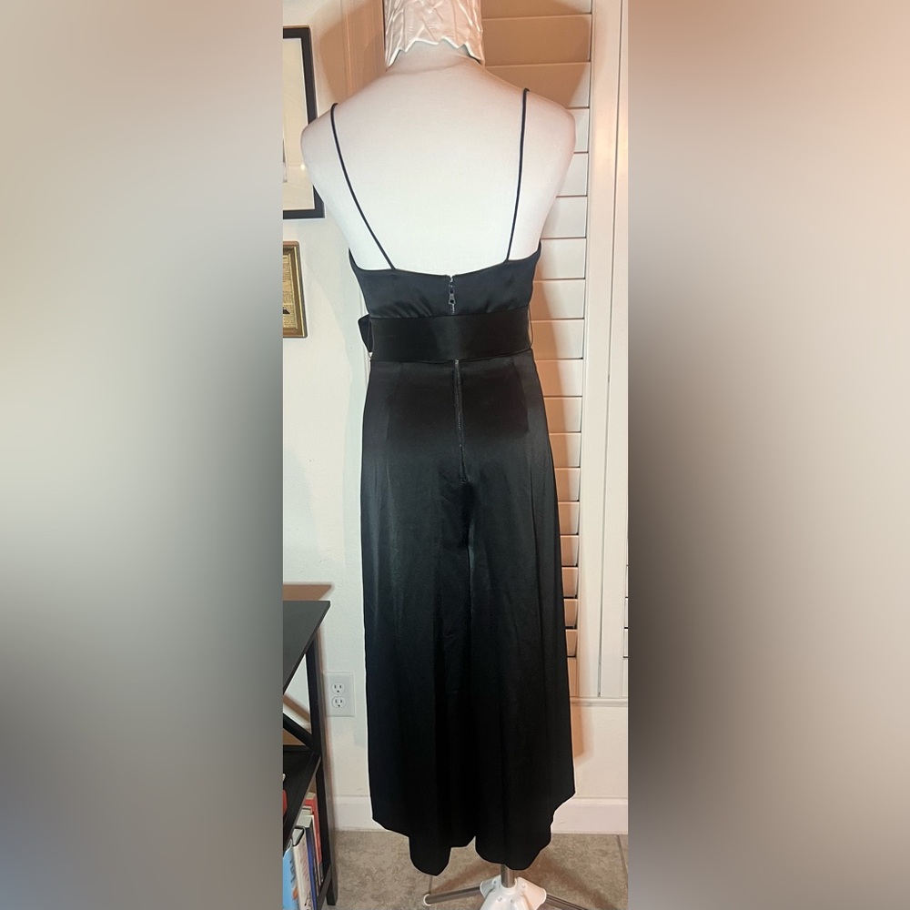 Alice + Olivia Harmon Black Sleeveless Wide Leg Jumpsuit Size 2 - Picture 3 of 8